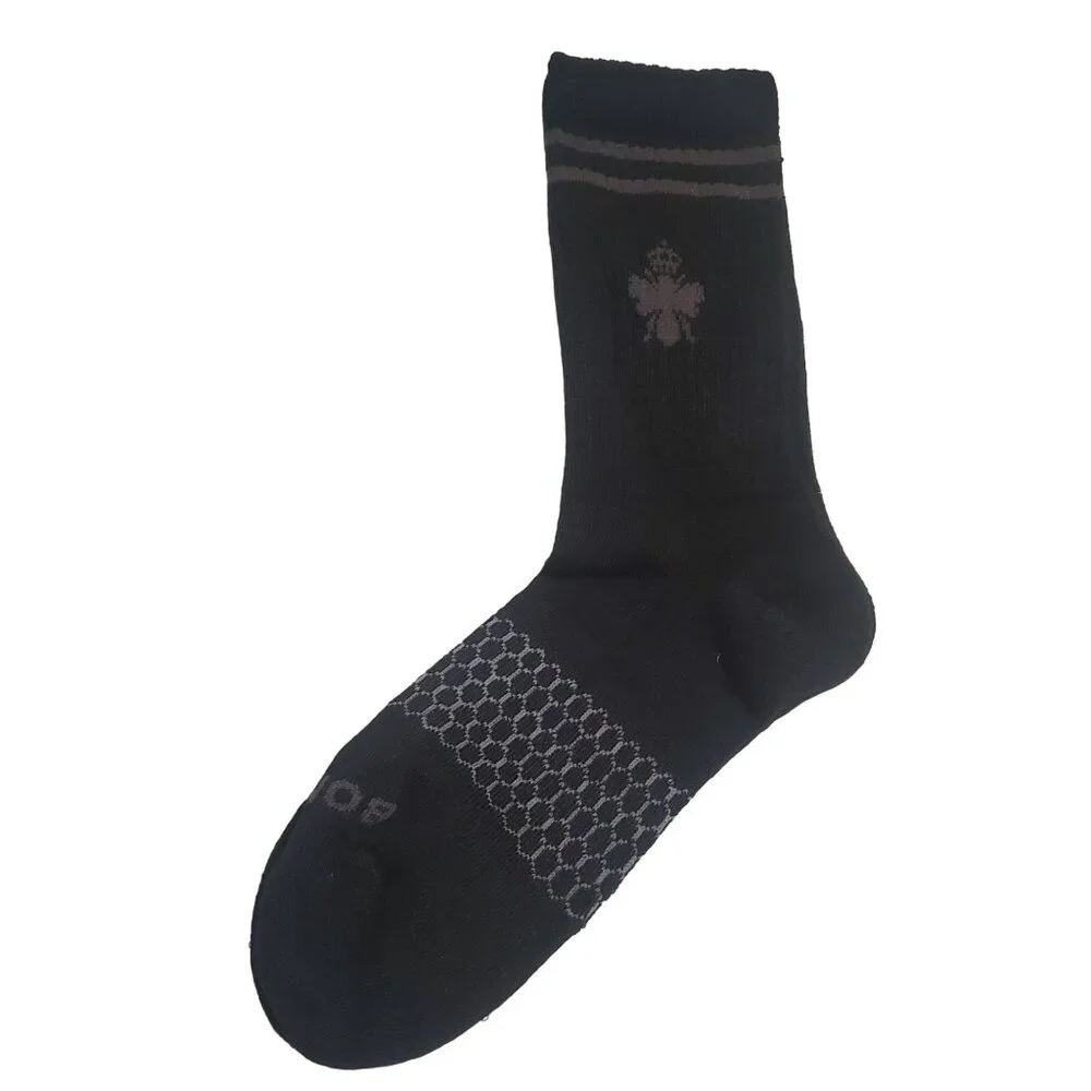 Bombas Socks womens medium 8-10.5/Mens 6-9 shoe zs calf stay up solid Cushion